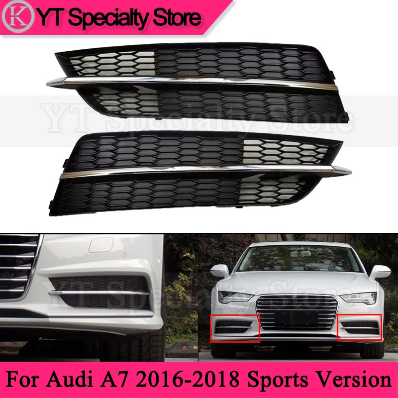 Kamshing 1pair Car Front Bumper Foglight Frame For Audi A7 2016-2018 Sports Version Foglamp Cover Fog Light Grille
Kamshing 1pair Car Front Bumper Foglight Frame For Audi A7 2016-2018 Sports Version Foglamp Cover Fog Light Grille