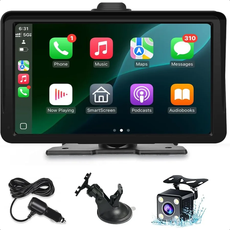 Apple Carplay Screen for Car 7 HD Portable Wirel Touch Screen for Apple Carplay Android Auto with 1080P Backup Camera Car Play 
Apple Carplay Screen for Car 7 HD Portable Wirel Touch Screen for Apple Carplay Android Auto with 1080P Backup Camera Car Play
