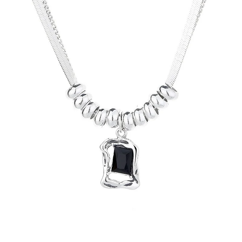 925 л ZFSILVER Модная ретро Серебряная дизайнерская цепочка со змеиным плетением, нестандартная Черная Женская подвеска, ювелирные аксессуары
925 л ZFSILVER Модная ретро Серебряная дизайнерская цепочка со змеиным плетением, нестандартная Черная Женская подвеска, ювелирные аксессуары
