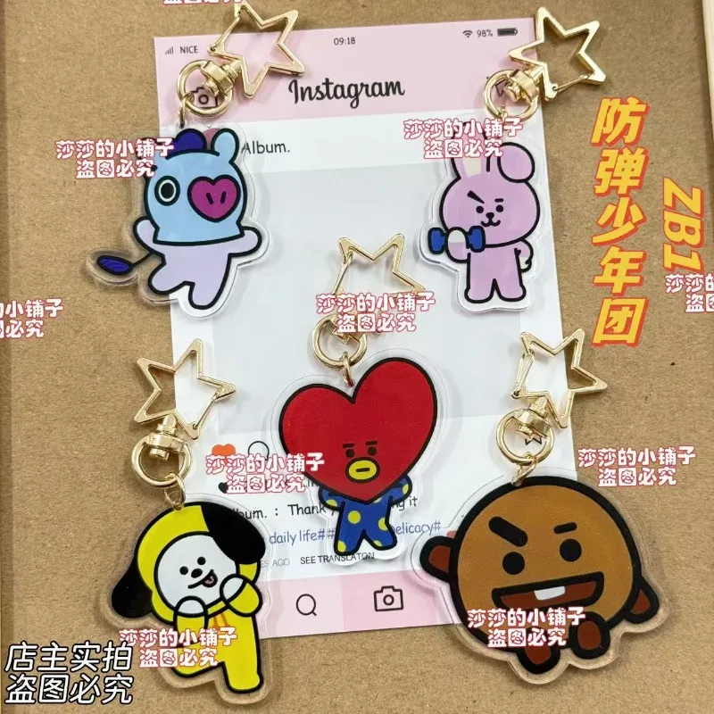 Keychain 2026 BT21 K-POP COOKY KOALA RJ Cartoon Star Pendant Necklace Set of Delicate Keychains Cute Idol Souvenirs
Keychain 2026 BT21 K-POP COOKY KOALA RJ Cartoon Star Pendant Necklace Set of Delicate Keychains Cute Idol Souvenirs