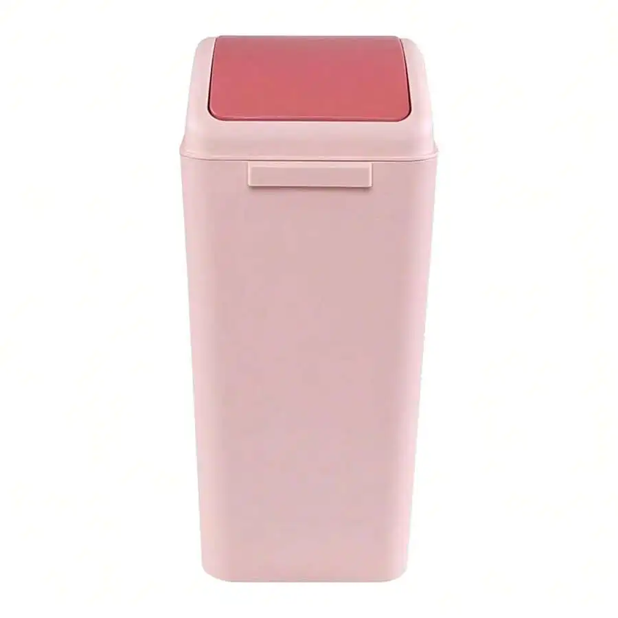 4.5 Gallon Plastic Swing Lid Trash Can Pink Rectangular
4.5 Gallon Plastic Swing Lid Trash Can Pink Rectangular