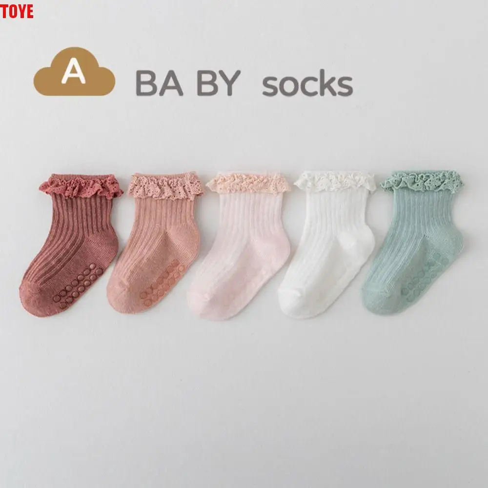 5Pairs New Cotton Baby Ruffle Socks Lace Newborn Kids Tube Sock Infant Non-slip Toddle Walking Socks Princess
5Pairs New Cotton Baby Ruffle Socks Lace Newborn Kids Tube Sock Infant Non-slip Toddle Walking Socks Princess