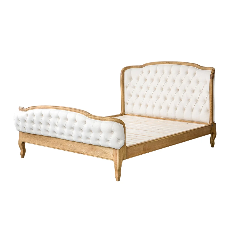 American country French retro neoclassical solid wood oak fabric soft bag single double bed ins princess bed wedding bed
American country French retro neoclassical solid wood oak fabric soft bag single double bed ins princess bed wedding bed
