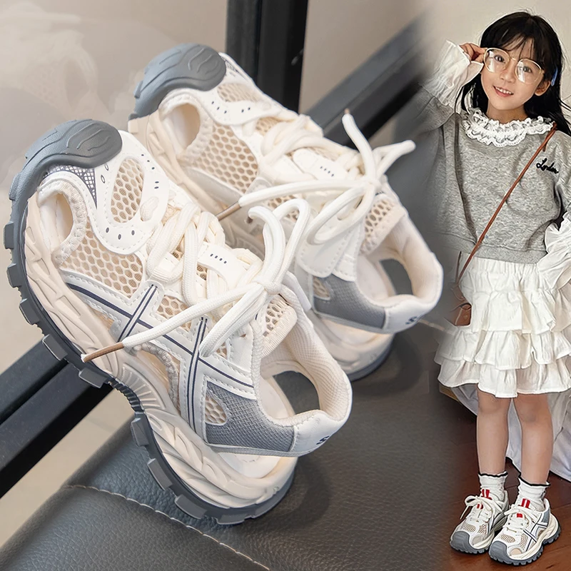 Soft Cushion Kids Sports Shoes Summer Breathable Mesh Anti-collision Toe Anti-slip Footwear for Outdoor Running Play
Soft Cushion Kids Sports Shoes Summer Breathable Mesh Anti-collision Toe Anti-slip Footwear for Outdoor Running Play