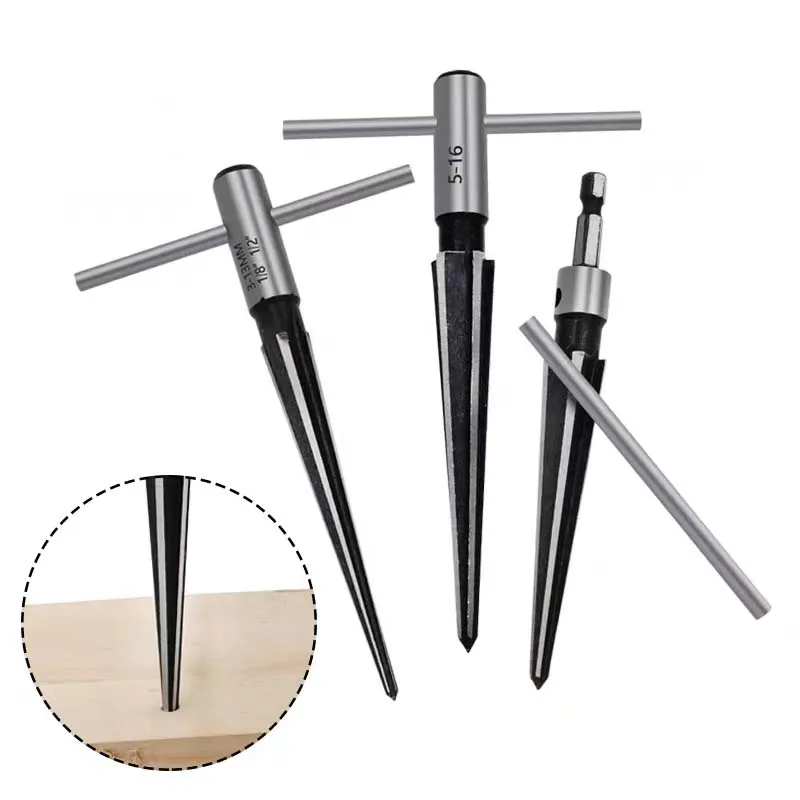 Taper Reamer 3-13m Hex Shank Reamer Fluted Hand Held Steel Bridge Pin Hole Chamfer Woodworking Cutting Tool Core Drill Bit Re
Taper Reamer 3-13m Hex Shank Reamer Fluted Hand Held Steel Bridge Pin Hole Chamfer Woodworking Cutting Tool Core Drill Bit Re