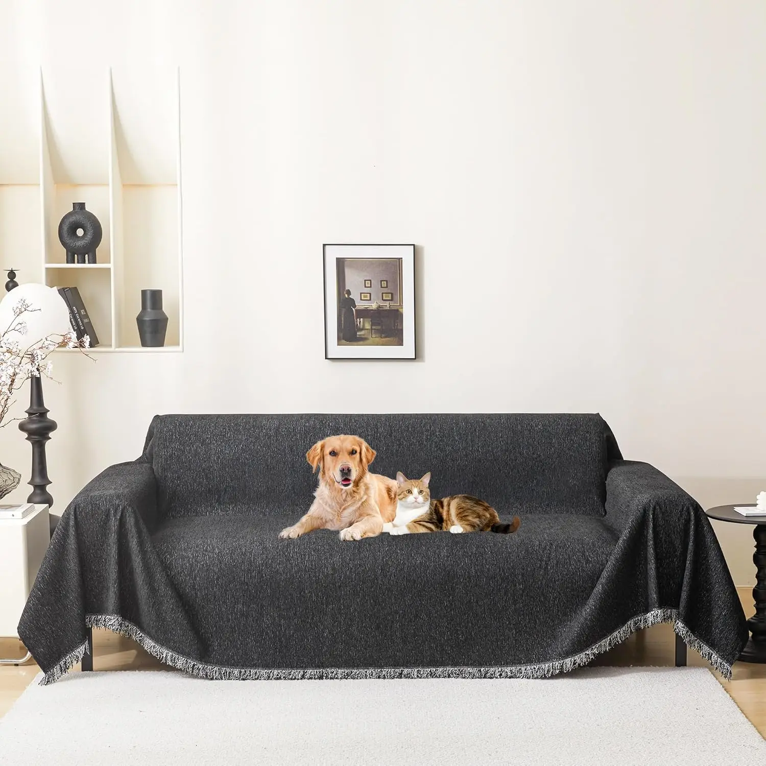 Sectional Couch Covers For 3 Cushion Sofa Pet Friendly, Washable Sofa Cover Chenille Bla Couch Slipcover For Sectional Sofa,
Sectional Couch Covers For 3 Cushion Sofa Pet Friendly, Washable Sofa Cover Chenille Bla Couch Slipcover For Sectional Sofa,