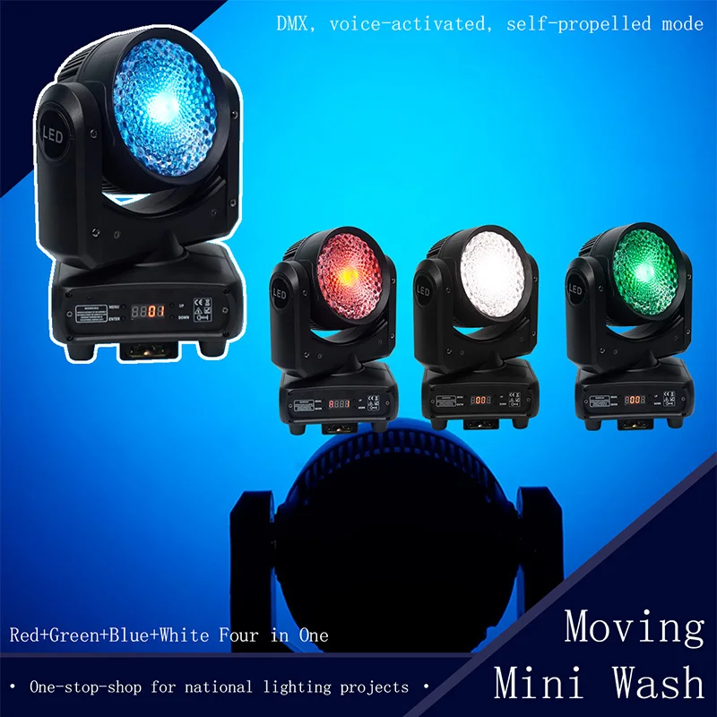 120W Mini Moving Head Wash Light 23CH DMX Control 540° 270° Roation Rainbow Effect Halo Strip Stage Lighting Projector for Party
120W Mini Moving Head Wash Light 23CH DMX Control 540° 270° Roation Rainbow Effect Halo Strip Stage Lighting Projector for Party