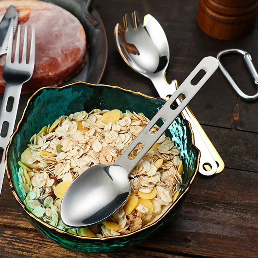 3 Sets Portable Camping Utensils Stainless Steel Cutlery Set Outdoor Kit Foldable Travel Dining Supplies
3 Sets Portable Camping Utensils Stainless Steel Cutlery Set Outdoor Kit Foldable Travel Dining Supplies