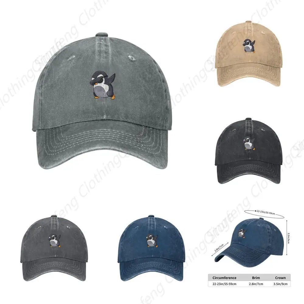 Penguin Unisex Vintage Washed Baseball Cap Outdoor Hat Adjustable Denim Fishing Hats
Penguin Unisex Vintage Washed Baseball Cap Outdoor Hat Adjustable Denim Fishing Hats