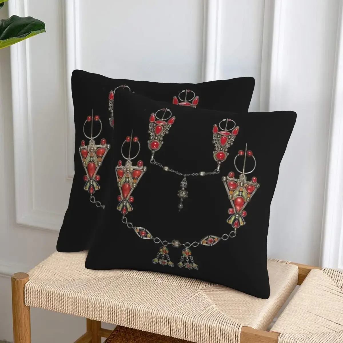 Z Imazighen Kabyle Jewelry Amazigh Berber Ethnic 2 2 pcs Square Pillowcase Pillow Cover Cushion Throw Pillow for Home Sofa
Z Imazighen Kabyle Jewelry Amazigh Berber Ethnic 2 2 pcs Square Pillowcase Pillow Cover Cushion Throw Pillow for Home Sofa