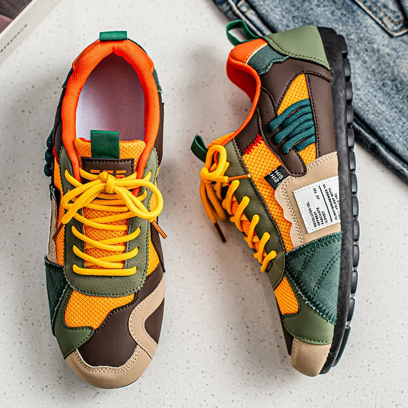 Men's Breathable Casual Sneakers Luxury Trainer Fashion Loafers Comfortable Running Shoes for Male
Men's Breathable Casual Sneakers Luxury Trainer Fashion Loafers Comfortable Running Shoes for Male