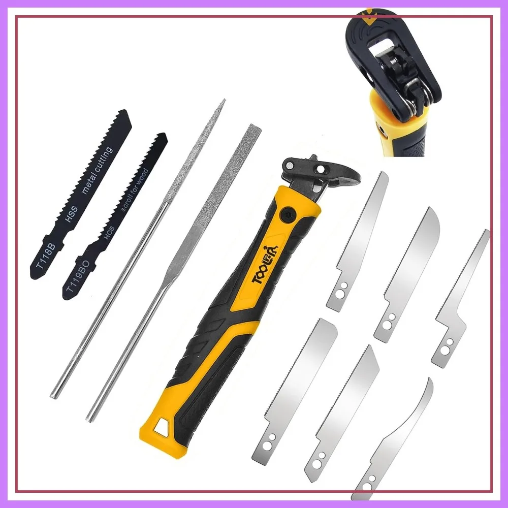 10-In-1 Model Craft Hand Saw & File Set: DIY Mini Razor Saw & File Kit for Modeling, Plastic, Fine Cutting, Quick Blade Change
10-In-1 Model Craft Hand Saw & File Set: DIY Mini Razor Saw & File Kit for Modeling, Plastic, Fine Cutting, Quick Blade Change