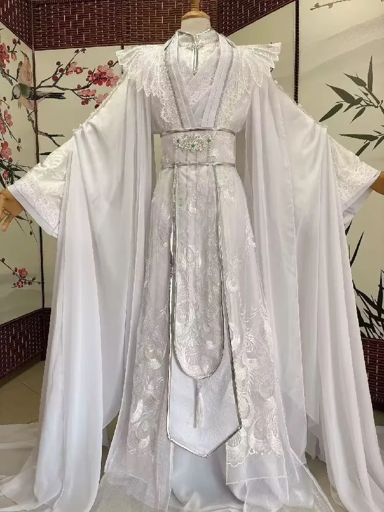 Customizable Female Halloween Cosplay Costume White Stage Performance Costume Party Outfit Hanfu Suit Men Plus Size 6XL
Customizable Female Halloween Cosplay Costume White Stage Performance Costume Party Outfit Hanfu Suit Men Plus Size 6XL