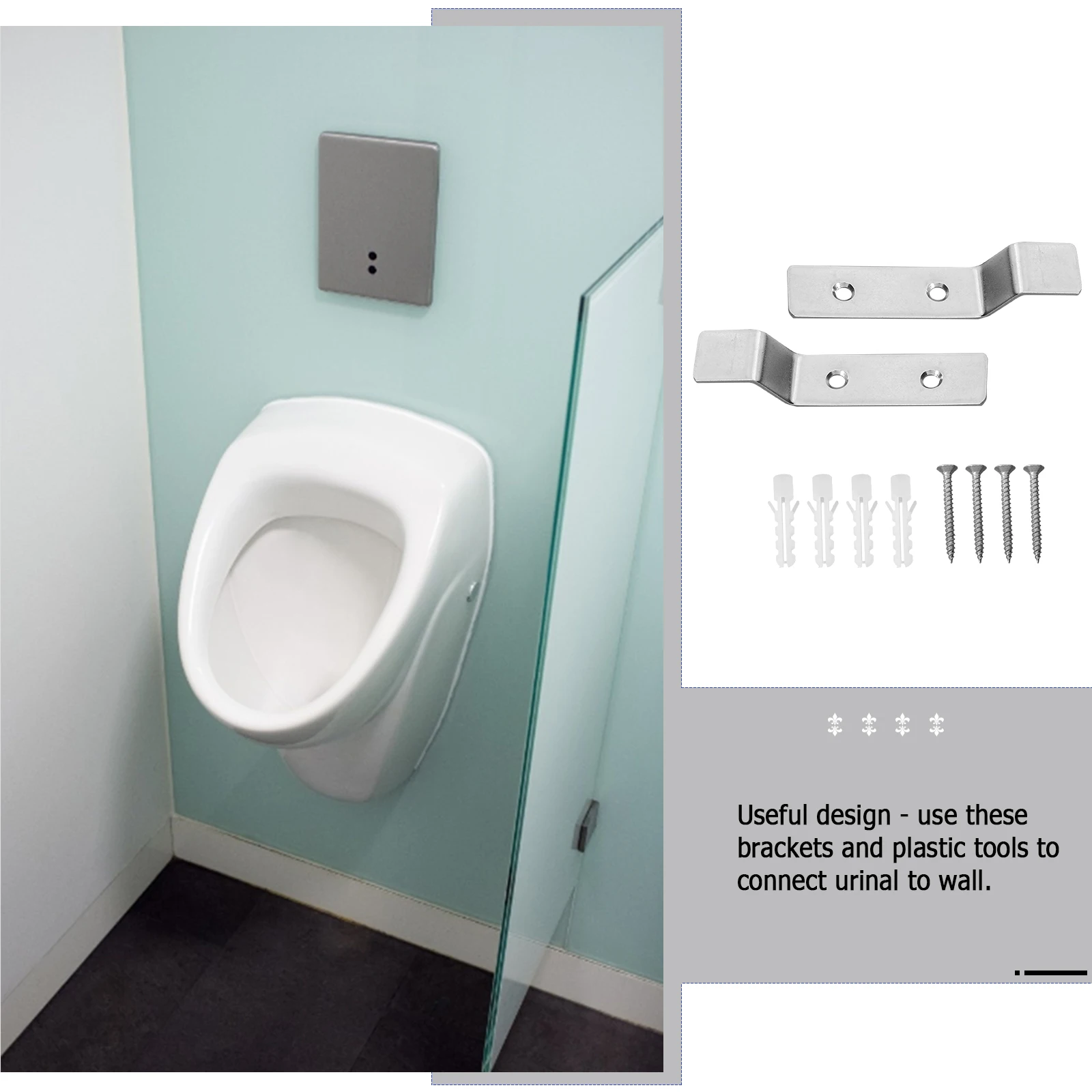 2 Sets Urinal Mounting Hanger Hook Urinals Wall Mounted against The Support Hanging Bracket Accessories Rust-proof Men
2 Sets Urinal Mounting Hanger Hook Urinals Wall Mounted against The Support Hanging Bracket Accessories Rust-proof Men