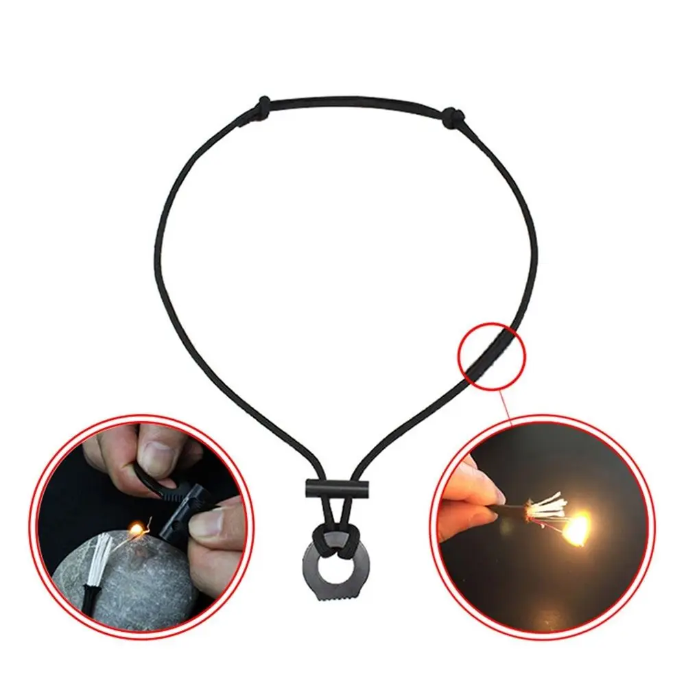 New Outdoor Camping Multifunctional Flint Necklace Flint Stick Umbrella Rope Pendant with Manganese Steel Scraper
New Outdoor Camping Multifunctional Flint Necklace Flint Stick Umbrella Rope Pendant with Manganese Steel Scraper