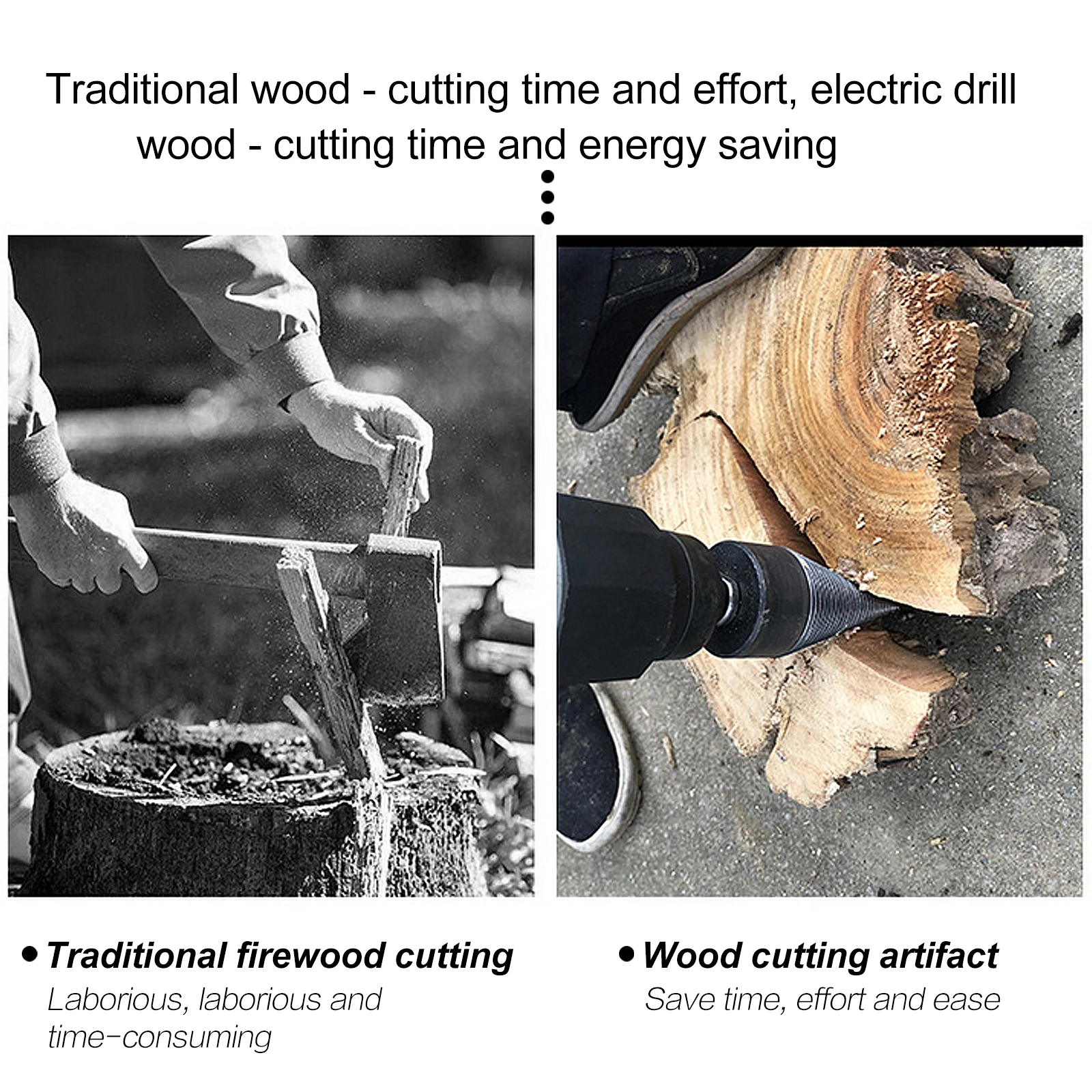 4pcs Firewood Splitter Bits Woodworking Splitting Cone For Hard Accessory Anti S Groove Wood Splitter Tool 
4pcs Firewood Splitter Bits Woodworking Splitting Cone For Hard Accessory Anti S Groove Wood Splitter Tool
