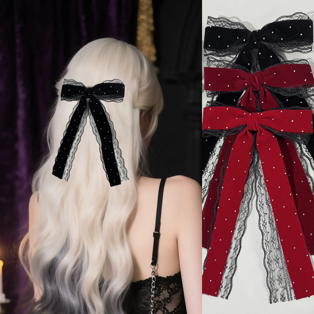 36 шт. бархатные заколки для волос со стразами и длинными кисточками для женщин и девочек, боковые зажимы с кружевной отделкой и оборками, головные уборы, оптовая упаковка
36 шт. бархатные заколки для волос со стразами и длинными кисточками для женщин и девочек, боковые зажимы с кружевной отделкой и оборками, головные уборы, оптовая упаковка