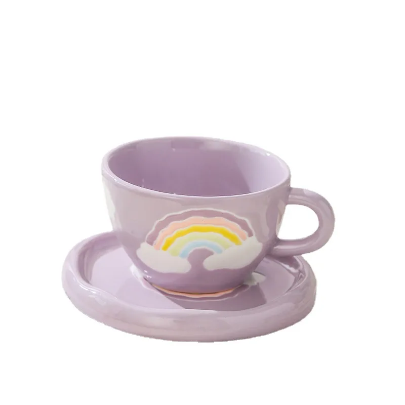 250ml Cute Ceramic Mug with Saucer Japanese Restaurant Coffee Cup Saucer Set Couple Afternoon Tea Tea Cup Home Drinking Set Gift
250ml Cute Ceramic Mug with Saucer Japanese Restaurant Coffee Cup Saucer Set Couple Afternoon Tea Tea Cup Home Drinking Set Gift