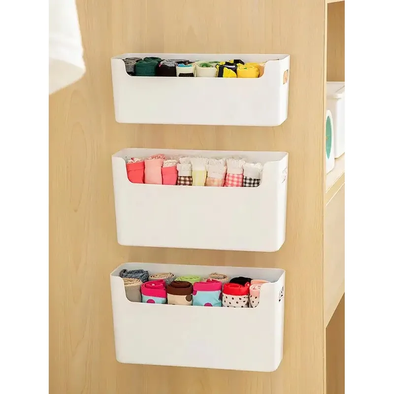 2-pack wardrobe clothing storage box wall-mounted for underwear, bras, socks wardrobe
2-pack wardrobe clothing storage box wall-mounted for underwear, bras, socks wardrobe