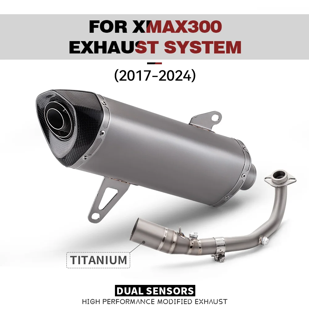 Slip on Dualsensors Xmax300 Xmax Xmax300 Titanium Alloy Motorcycle Exhaust Escape System Muffler 51mm front Link Pipe
Slip on Dualsensors Xmax300 Xmax Xmax300 Titanium Alloy Motorcycle Exhaust Escape System Muffler 51mm front Link Pipe