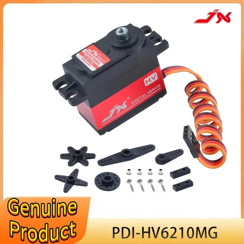 JX Servo PDI-HV6210MG 10kg 7.4V 120 Degree Metal Gear Brushless Standard RC Serv with Servo Arm for 1/8 1/5 RC Car
JX Servo PDI-HV6210MG 10kg 7.4V 120 Degree Metal Gear Brushless Standard RC Serv with Servo Arm for 1/8 1/5 RC Car
