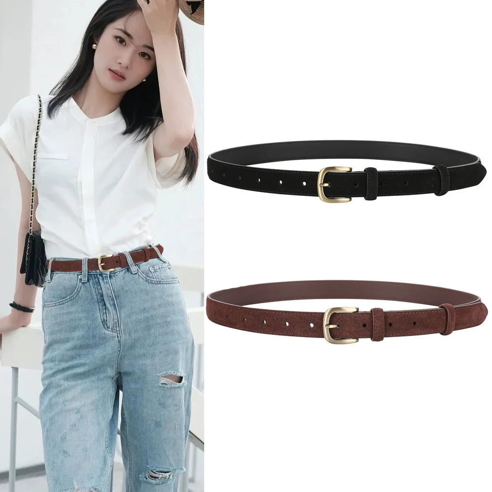 Ремень из натуральной замши для женщин — античная латунная пряжка, винтажный декоративный ремень для джинсов и брюк
Ремень из натуральной замши для женщин — античная латунная пряжка, винтажный декоративный ремень для джинсов и брюк