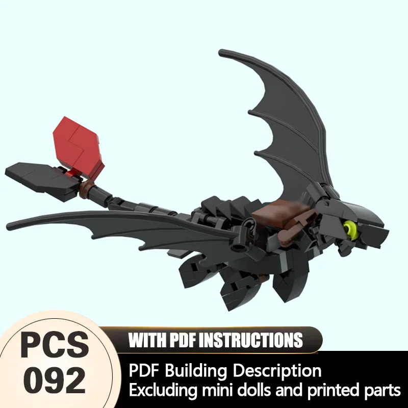 Creators Animal Series Model MOC Building Bricks Toothless Dinosaur Modular Technology Gifts Holiday Assemble Children Toys Suit
Creators Animal Series Model MOC Building Bricks Toothless Dinosaur Modular Technology Gifts Holiday Assemble Children Toys Suit