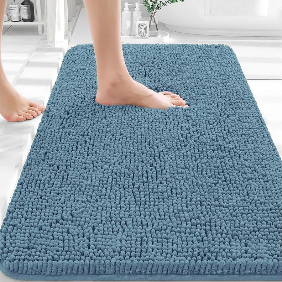 Bathroom Rugs 30x20, Extra Soft Absorbent Chenille Bath Rugs, Rubber Backing Quick Dry, Machine Washable Bath Mats for Bathroom
Bathroom Rugs 30x20, Extra Soft Absorbent Chenille Bath Rugs, Rubber Backing Quick Dry, Machine Washable Bath Mats for Bathroom