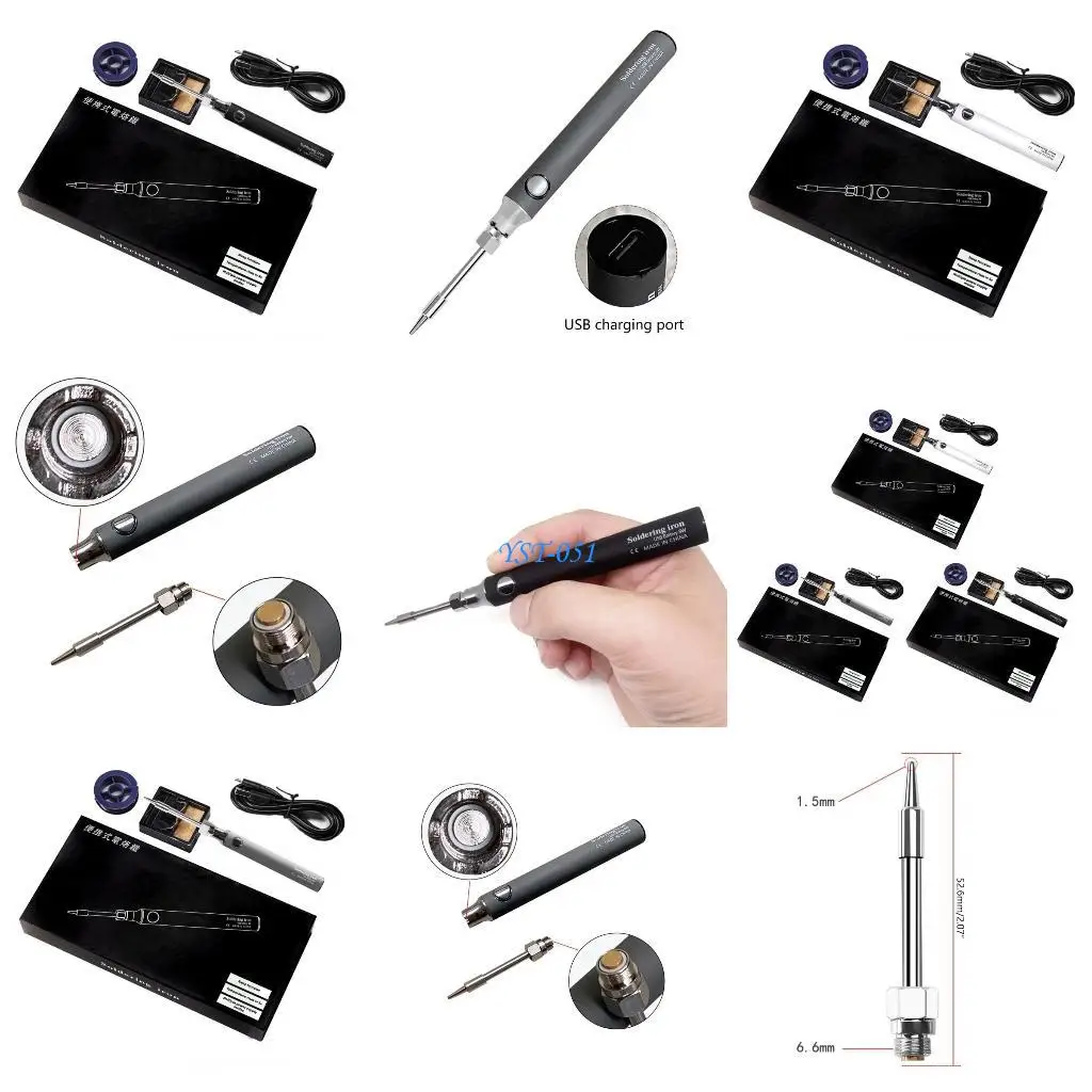 E15A Upgraded 8-10W Power Programmable Soldering Iron Station 330-450℃ Adjustable
E15A Upgraded 8-10W Power Programmable Soldering Iron Station 330-450℃ Adjustable