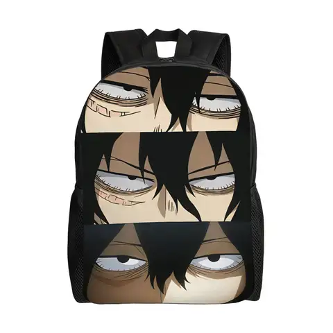 Aizawa Shota Backpack Male Lightweight Backpacks Polyester Novelty High School Bags Cycling Design Rucksack