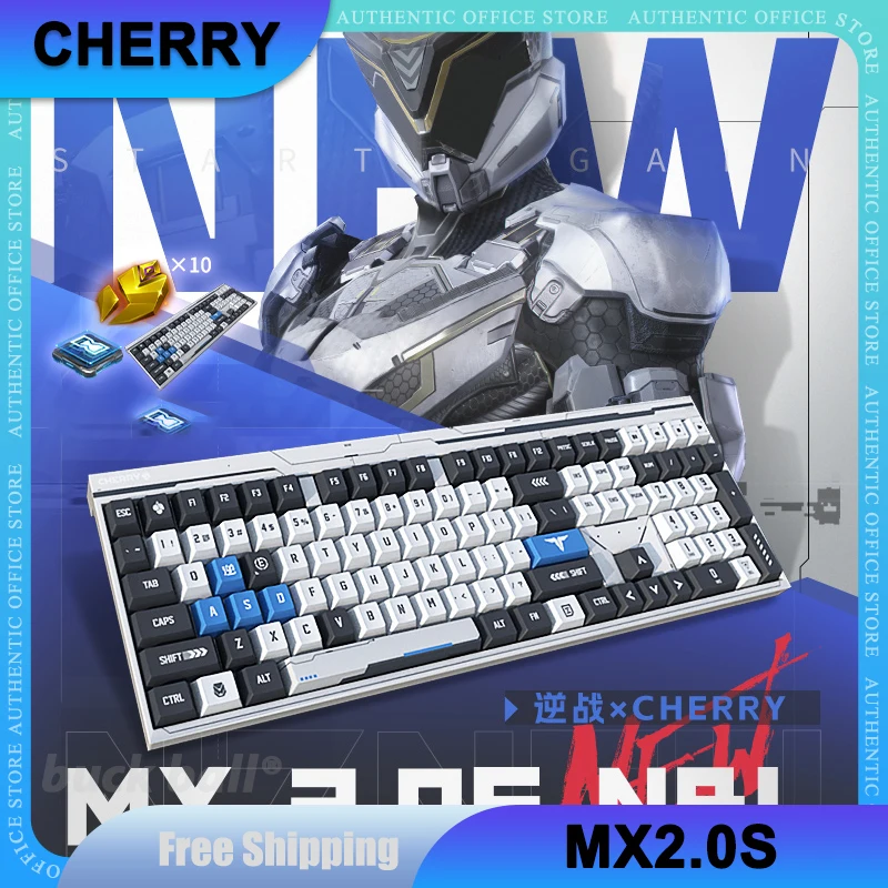 CHERRY MX2.0S Mechanical Gamer Keyboard USB Wired Keyboard 109 Keys Keycap PBT For Win AssaultFire E-sports Gaming Keyboard Gift
CHERRY MX2.0S Mechanical Gamer Keyboard USB Wired Keyboard 109 Keys Keycap PBT For Win AssaultFire E-sports Gaming Keyboard Gift
