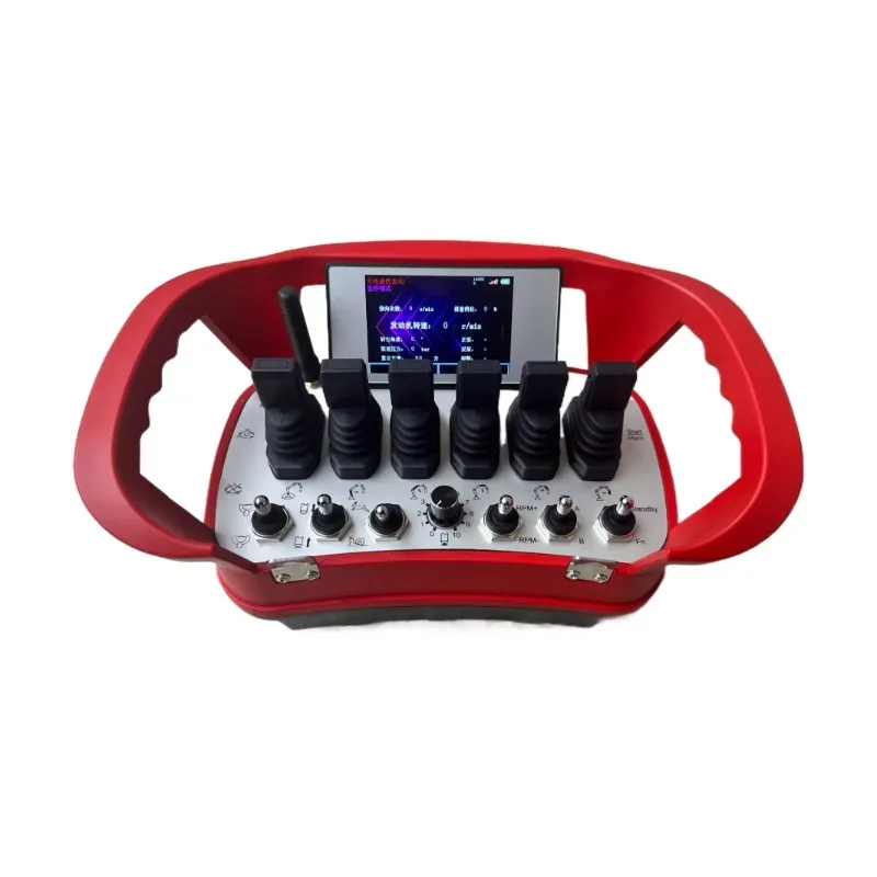 Wireless Remote Controller Proportional Joystick Automatic For Concrete Pump Truck Crane Industrial Remote Control For Car's
Wireless Remote Controller Proportional Joystick Automatic For Concrete Pump Truck Crane Industrial Remote Control For Car's