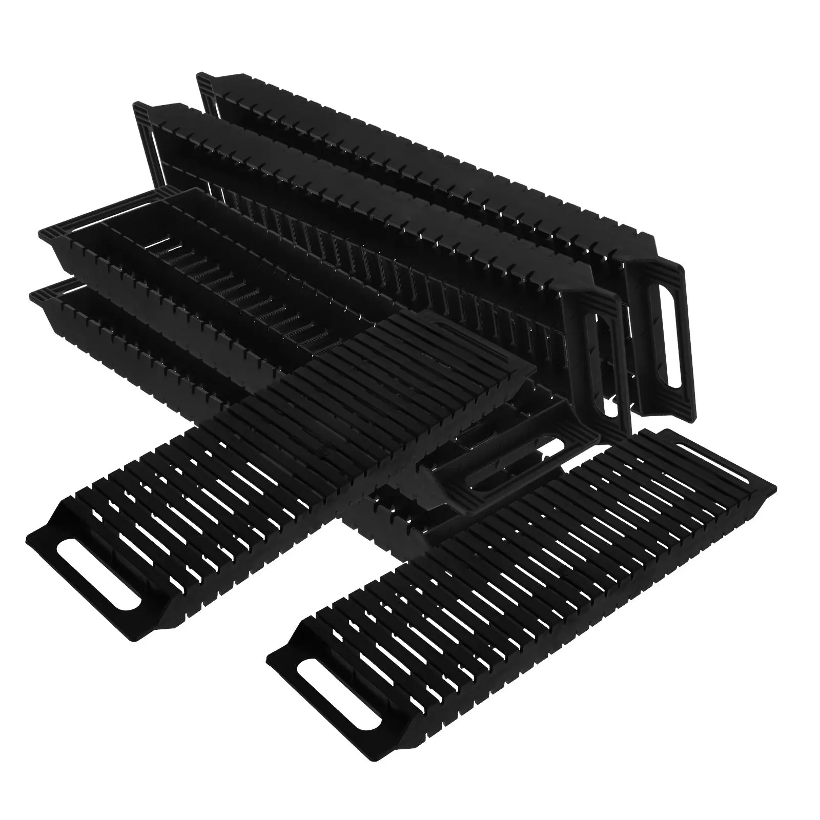 6Pcs Anti-Static Circuit Board Holders Slotted Design Dual Ear Bracket for Secure Pcb Storage and Easy Handling Tray Rack