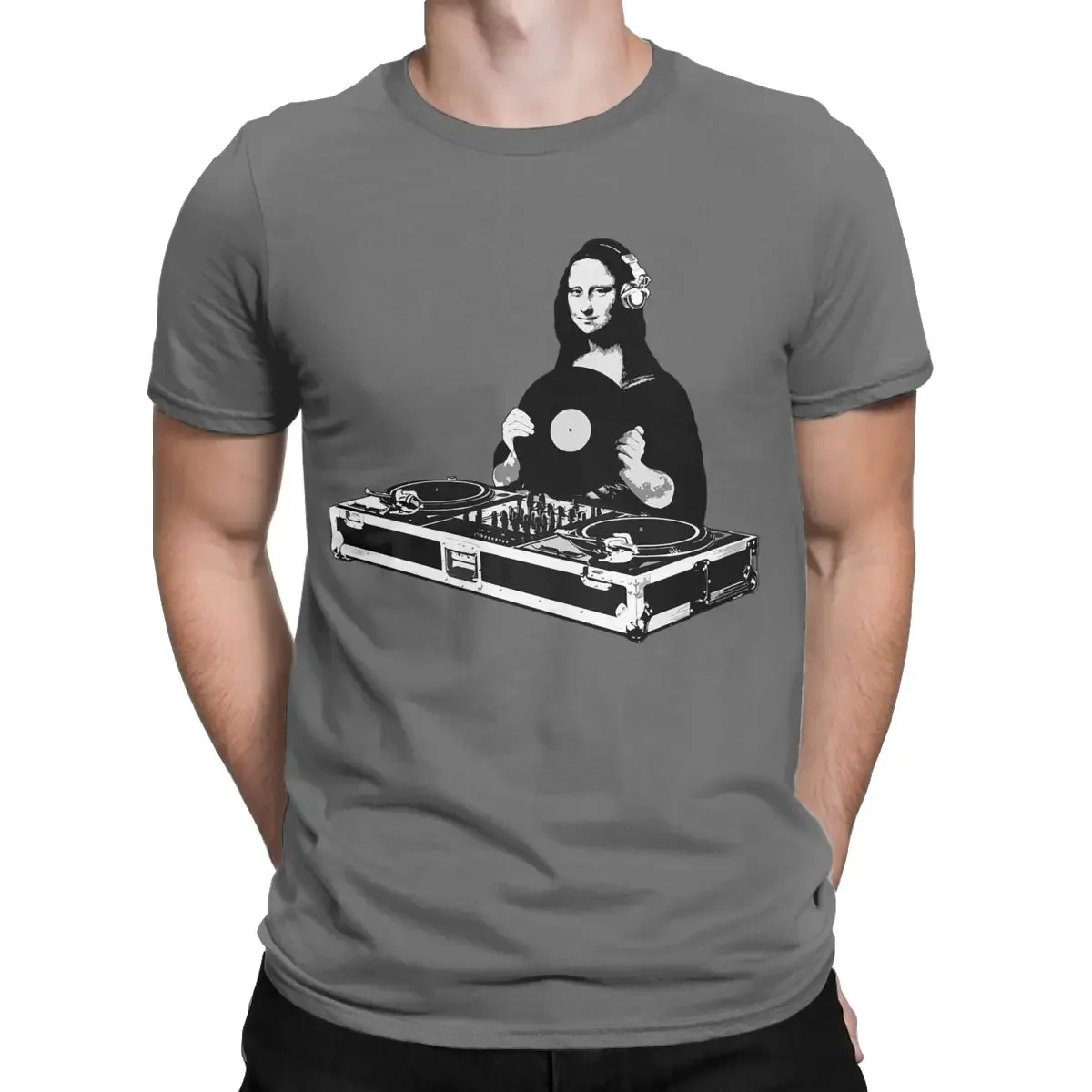 Мужская футболка DJ Mona Lisa, одежда из чистого хлопка, смешная футболка с коротким рукавом и круглым вырезом, футболки для подарка
Мужская футболка DJ Mona Lisa, одежда из чистого хлопка, смешная футболка с коротким рукавом и круглым вырезом, футболки для подарка