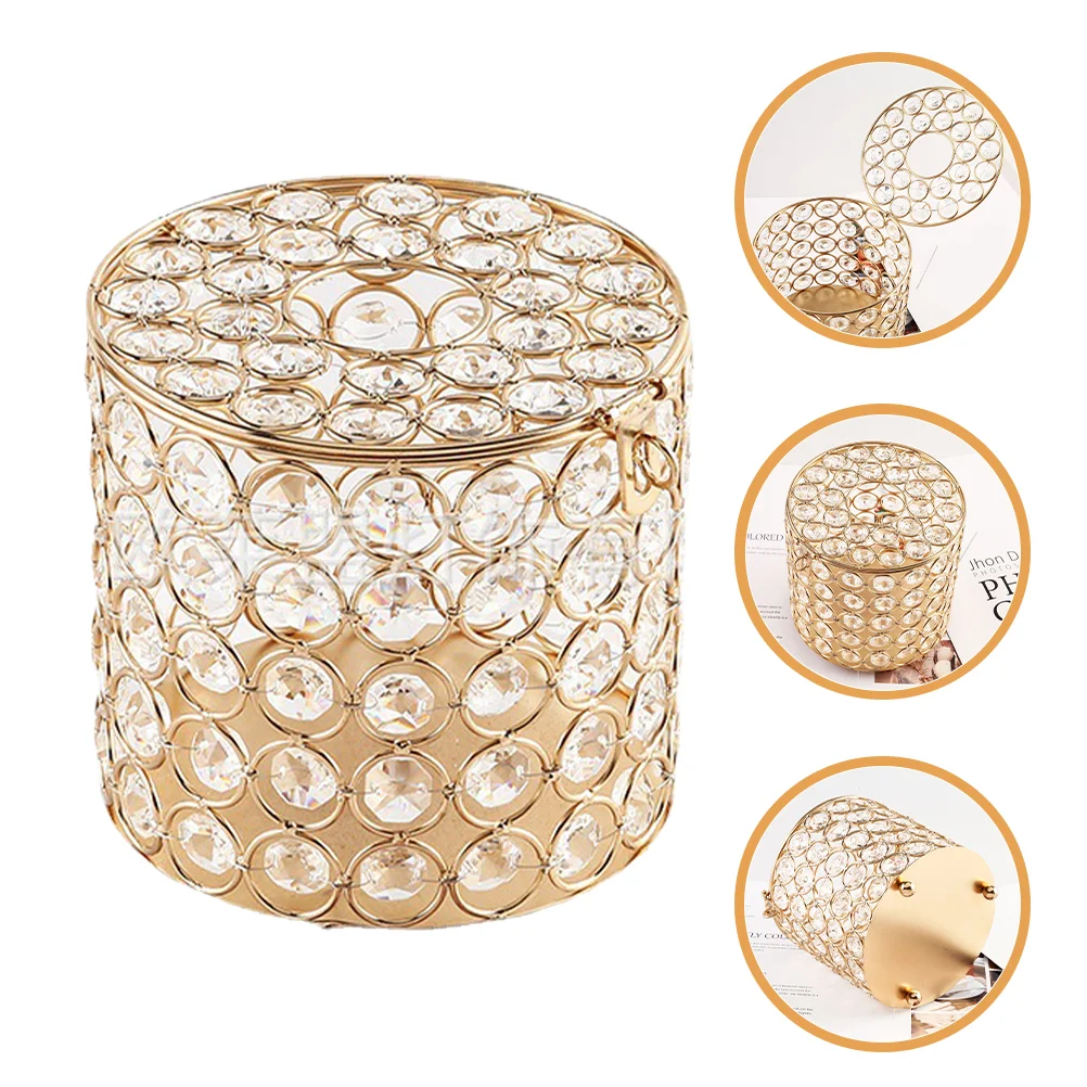 Crystal Roll Paper Practical Tissue Living Room Napkin Holder Cylinder Boxes Iron Bathroom Reusable Top Opening
Crystal Roll Paper Practical Tissue Living Room Napkin Holder Cylinder Boxes Iron Bathroom Reusable Top Opening