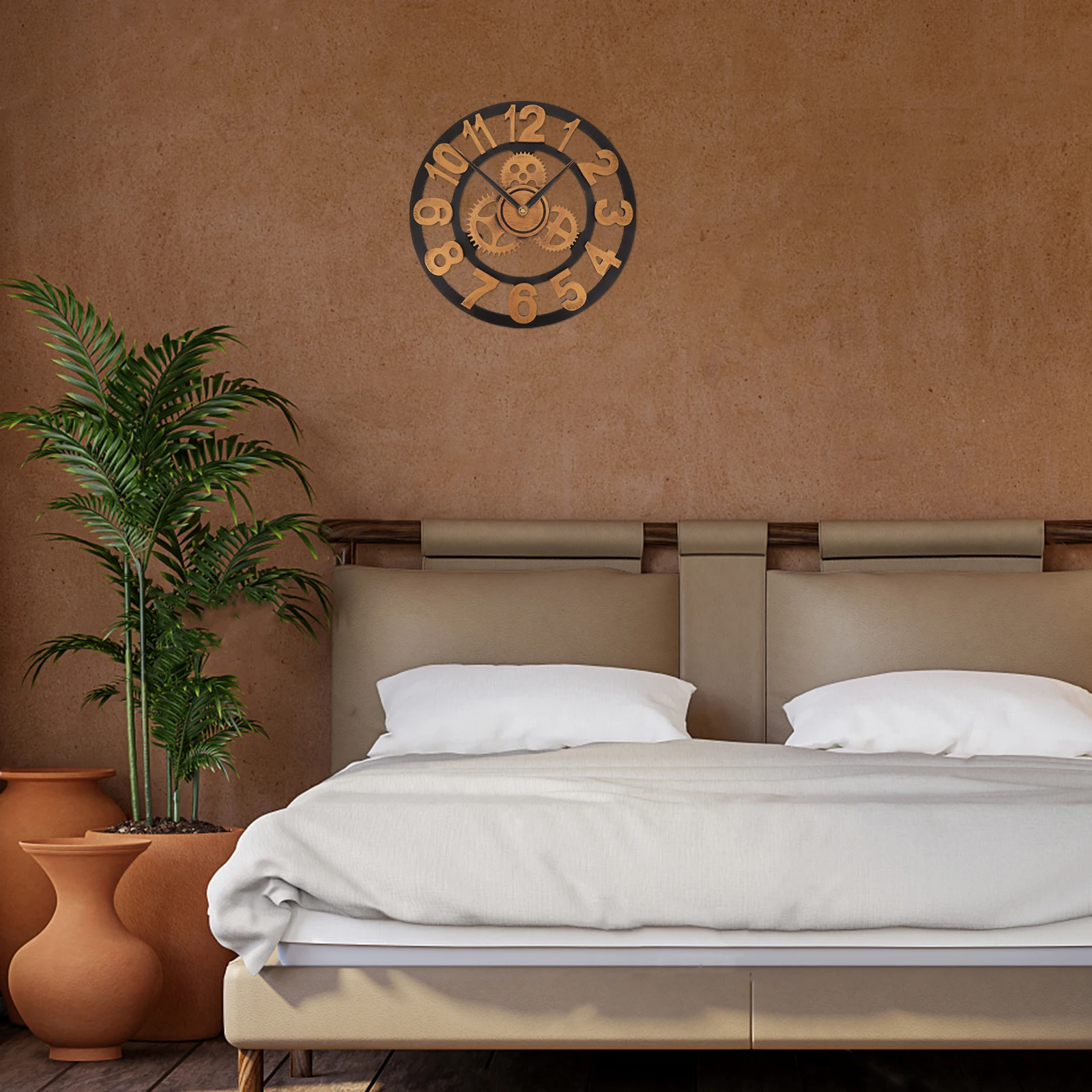 Industrial Gear Iron Non Ticking Wall Clock Wall Mounted Round Non Ticking Moving Mute Bedroom
Industrial Gear Iron Non Ticking Wall Clock Wall Mounted Round Non Ticking Moving Mute Bedroom