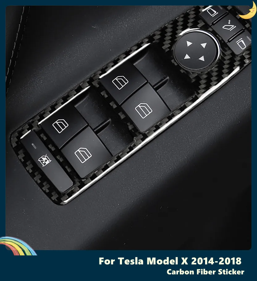 For Tesla Model X 2014-2018 Car Interior Air Conditioner Outlet Window Lifting Control Panel Frame Trim Carbon Fiber Sticker 
For Tesla Model X 2014-2018 Car Interior Air Conditioner Outlet Window Lifting Control Panel Frame Trim Carbon Fiber Sticker
