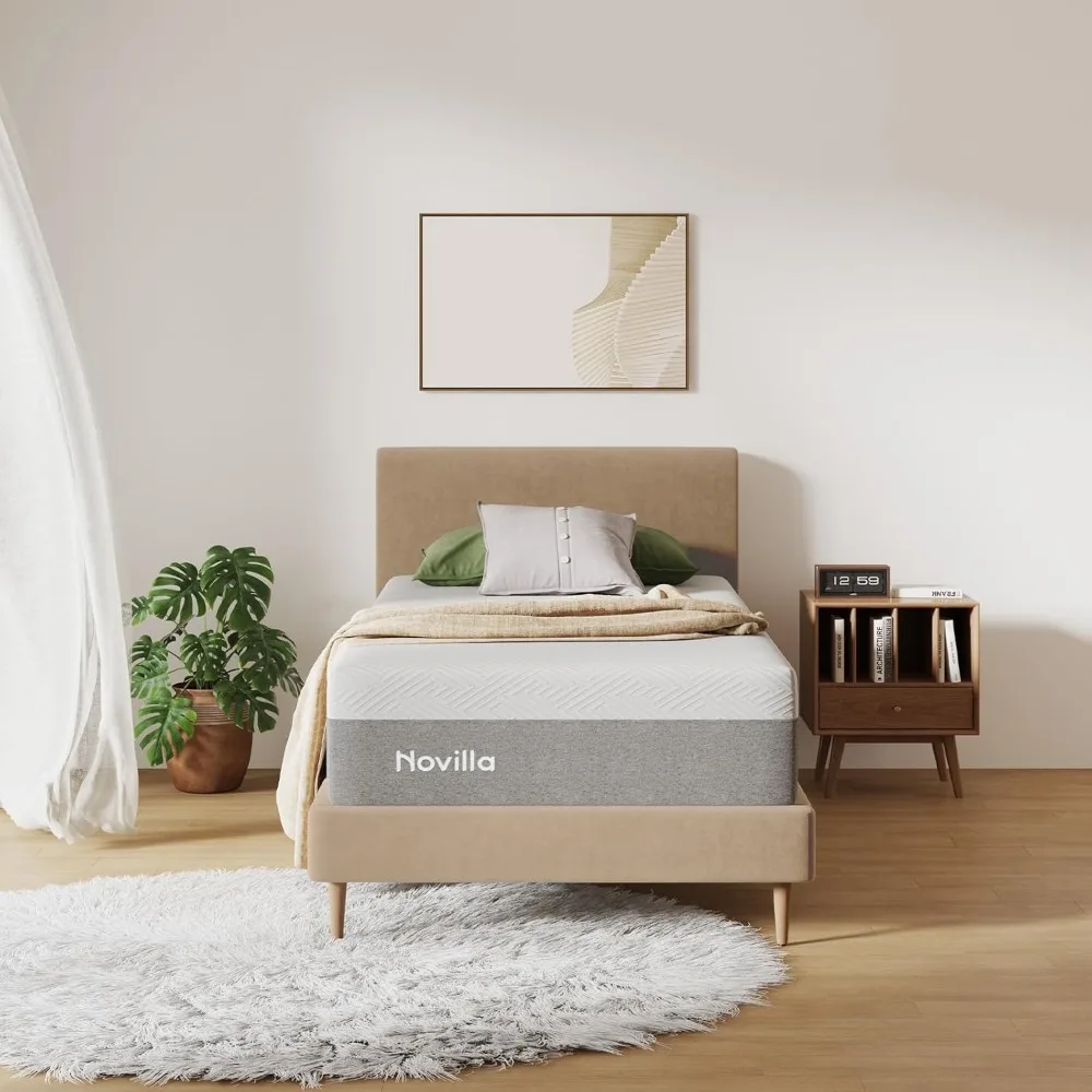 Twin Mattress, 10 Inch Gel Memory Foam Twin Size Mattress for Cool Night & Pressure Relief, Medium Plush Mattresses, Bli
Twin Mattress, 10 Inch Gel Memory Foam Twin Size Mattress for Cool Night & Pressure Relief, Medium Plush Mattresses, Bli