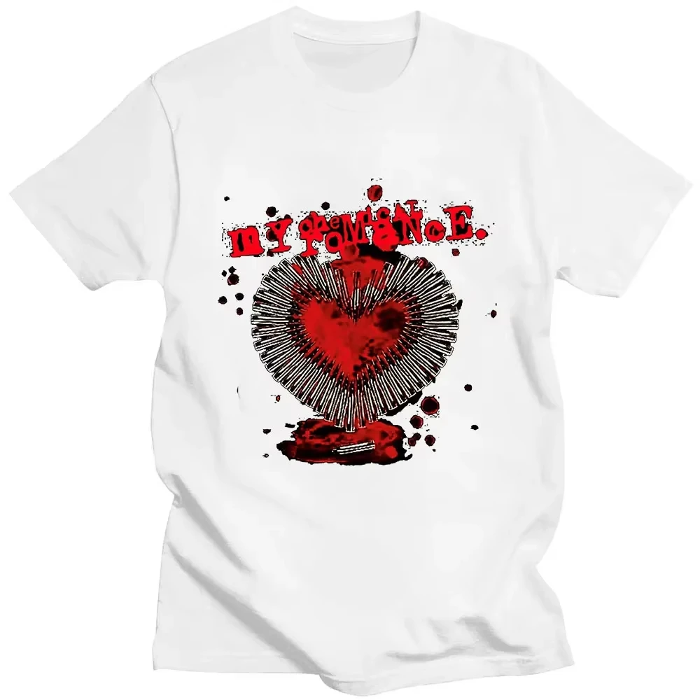Rock Band My Chemical Romance Heart Bullet Graphic T Shirt Womens Vintage Hip Hop Short Sleeve T Shirt Streetwear Y2K top
Rock Band My Chemical Romance Heart Bullet Graphic T Shirt Womens Vintage Hip Hop Short Sleeve T Shirt Streetwear Y2K top