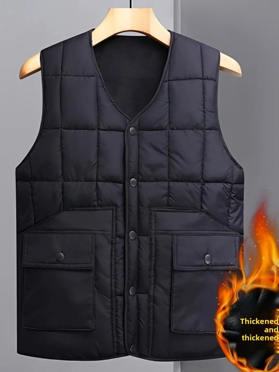 Мужской жилет Thiened Floing Warmth для осени и зимы, модный, с V-образным вырезом, на одной пуговице, стандартной длины, Bal
Мужской жилет Thiened Floing Warmth для осени и зимы, модный, с V-образным вырезом, на одной пуговице, стандартной длины, Bal