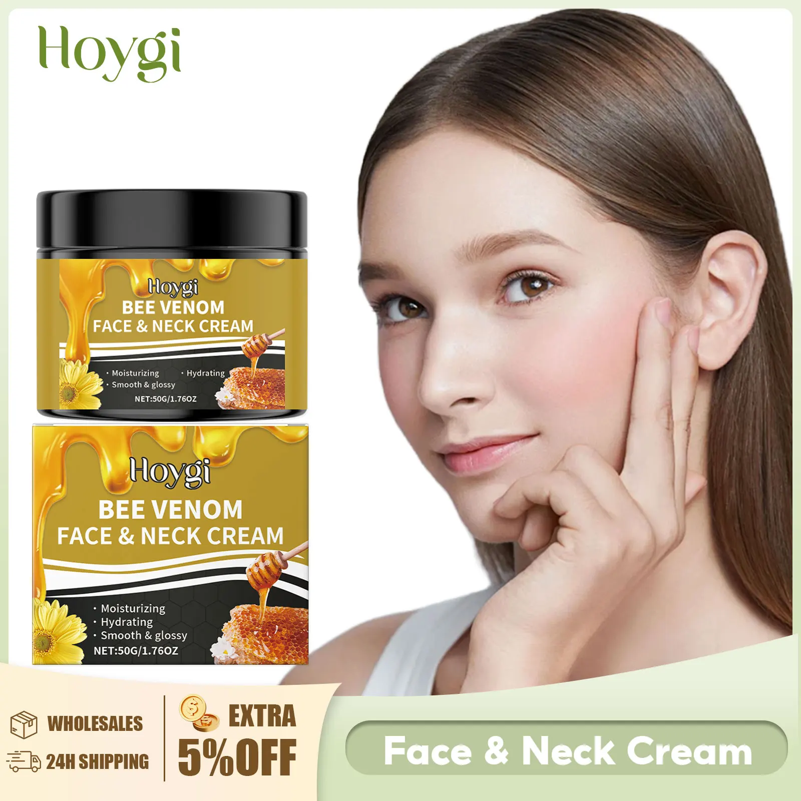 Bee Venom Face Cream Firming Lifting Reduce Fine Lines Repair Damaged Skin Increase Elasticity Antioxidant Brightening Face Care
Bee Venom Face Cream Firming Lifting Reduce Fine Lines Repair Damaged Skin Increase Elasticity Antioxidant Brightening Face Care