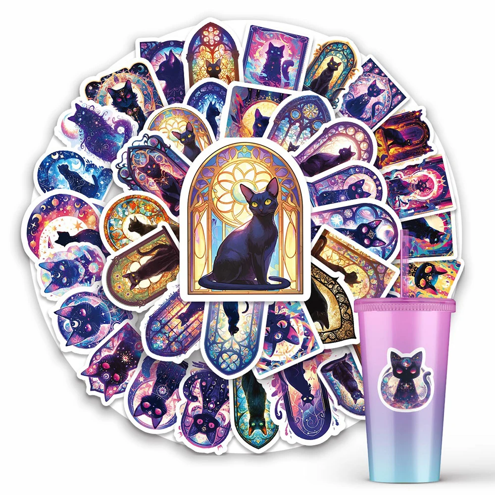 10/30/50PCS Cartoon Mysterious Kitten Sticker Graffiti DIY Water Cup Laptop Refrigerator Helmet Bike Waterproof Decal Kids Toy
10/30/50PCS Cartoon Mysterious Kitten Sticker Graffiti DIY Water Cup Laptop Refrigerator Helmet Bike Waterproof Decal Kids Toy