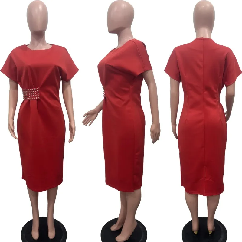 2024 African Dresses for Women Autumn Fashion African Short Sleeve O-neck Polyester Red Midi Bodycon Dress S-3XL Ankara Dresses
2024 African Dresses for Women Autumn Fashion African Short Sleeve O-neck Polyester Red Midi Bodycon Dress S-3XL Ankara Dresses