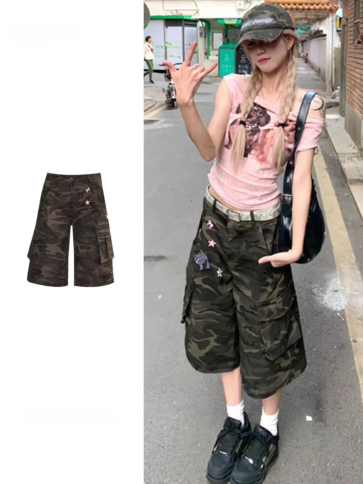 plus Size American Style Camouflage Seven-Foot Pants Women's Summer New Trendy Brand Retro Straight Leg Wide Leg Jeans Shorts
plus Size American Style Camouflage Seven-Foot Pants Women's Summer New Trendy Brand Retro Straight Leg Wide Leg Jeans Shorts