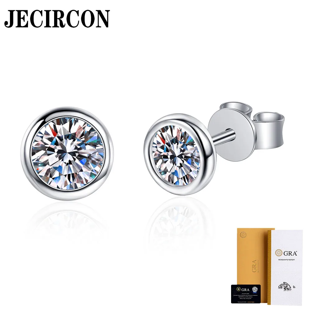 JECIRCON 925 Sterling Silver Plated PT950 Gold Earrings for Women Style Simple 1ct Moissanite Bubble Studs Wedding Fine Jewelry
JECIRCON 925 Sterling Silver Plated PT950 Gold Earrings for Women Style Simple 1ct Moissanite Bubble Studs Wedding Fine Jewelry