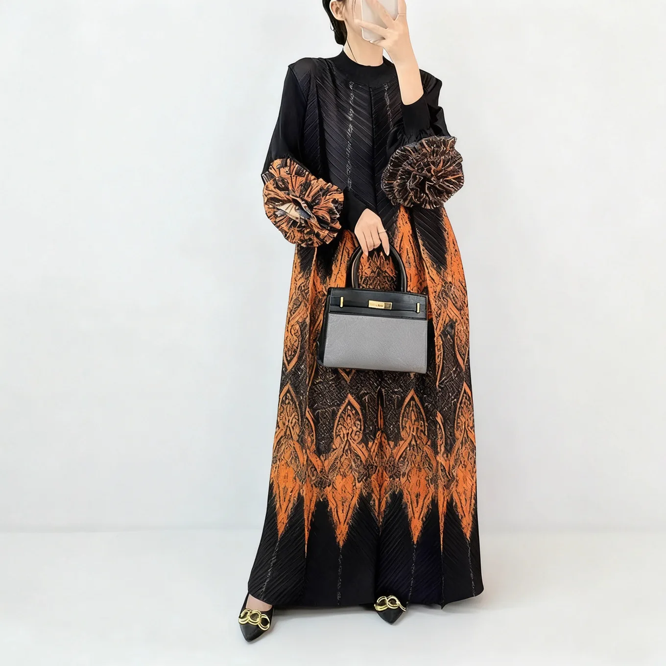 Miyake Pleated 2025 New Dresses Long Dress Women's Large Size Senior Sense of Fashion Pleated Dress Skirt Long-sleeved Pleated
Miyake Pleated 2025 New Dresses Long Dress Women's Large Size Senior Sense of Fashion Pleated Dress Skirt Long-sleeved Pleated