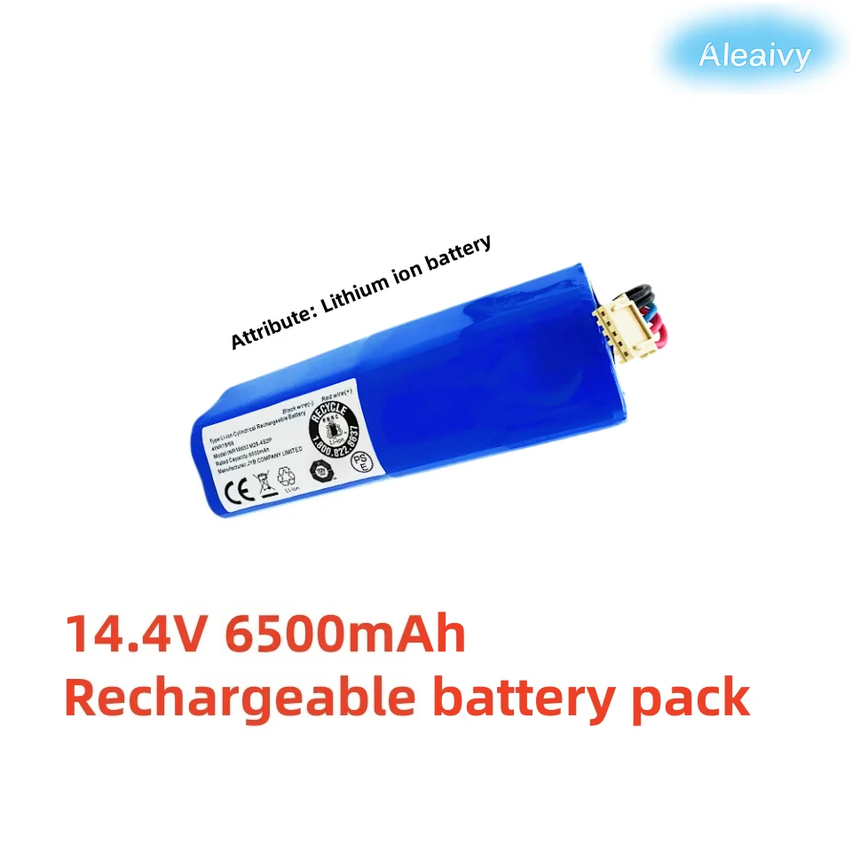 14.4V 6500mAh Replacement Battery for Ecovacs Deebot T5/T8/T9/T10/T20/X1/X1 Omni/X1 Turbo/DLX11/DLX13/DLN12 Robot Vacuum
14.4V 6500mAh Replacement Battery for Ecovacs Deebot T5/T8/T9/T10/T20/X1/X1 Omni/X1 Turbo/DLX11/DLX13/DLN12 Robot Vacuum