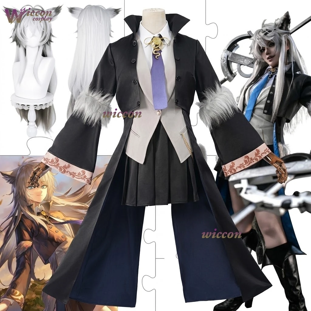 Lappland Cosplay Game Arknights Lappland Cosplay Costume With Wig Black Cape Wolf Ear Headband And Short Boots Full Set
Lappland Cosplay Game Arknights Lappland Cosplay Costume With Wig Black Cape Wolf Ear Headband And Short Boots Full Set