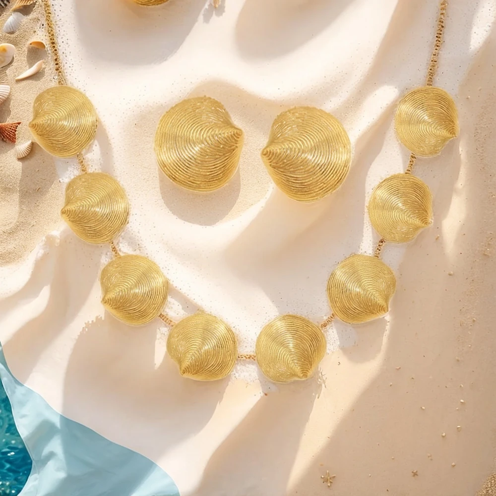 Women's Necklace Earring Set Ins Style Ocean Brushed Shell Irregular Fashion Versatile Jewelry Accessories
Women's Necklace Earring Set Ins Style Ocean Brushed Shell Irregular Fashion Versatile Jewelry Accessories