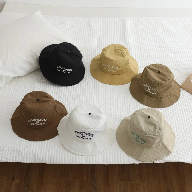 Letter Embroidery Baby Bucket Hat Solid Color Boy Girl Cotton Kids Sun Hat Outdoor Summer Sun Protection Children Panama Cap
Letter Embroidery Baby Bucket Hat Solid Color Boy Girl Cotton Kids Sun Hat Outdoor Summer Sun Protection Children Panama Cap